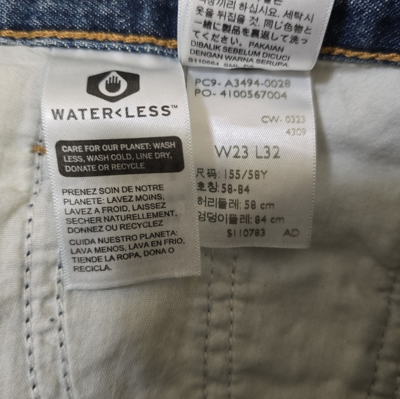 Levi's® Premium Baggy Dad Women Jeans Rigid Denim Size 23 Loose Fit 100% Cotton - Picture 9 of 10